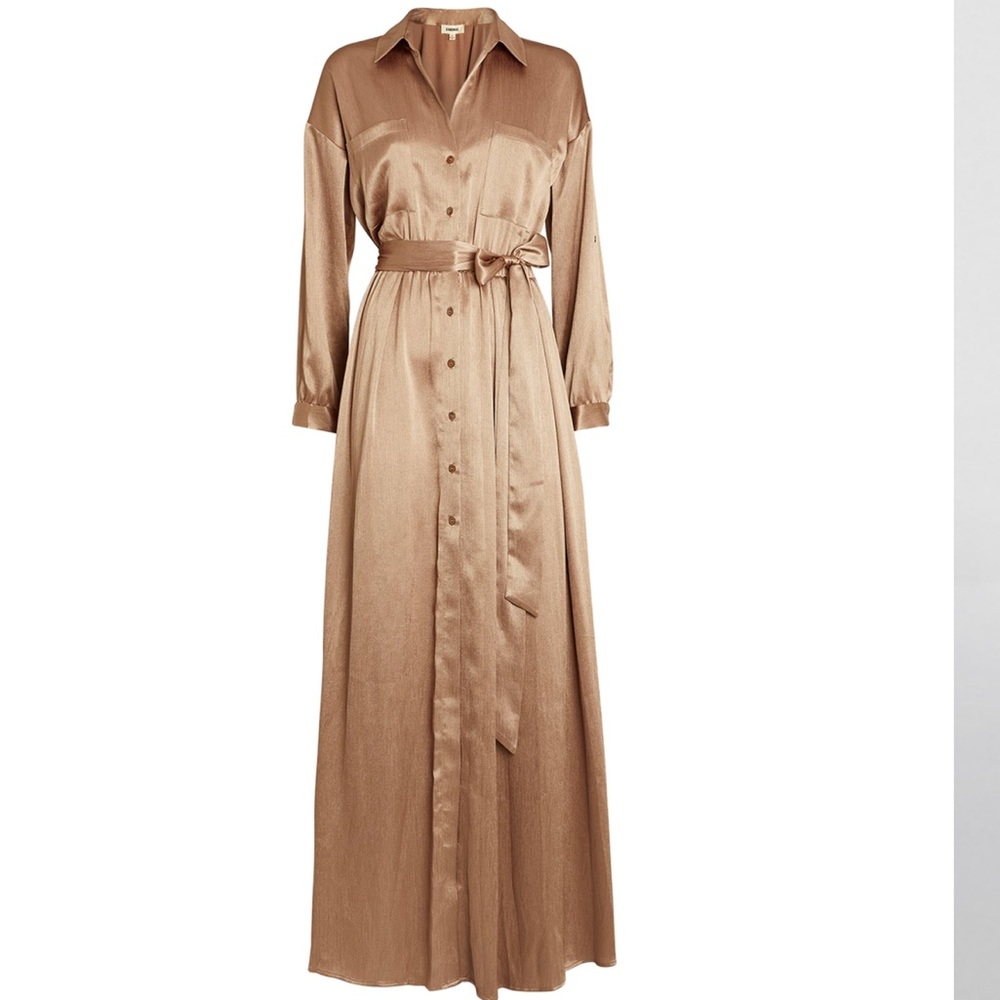 New L’agence Cammi maxi shirt dress size s